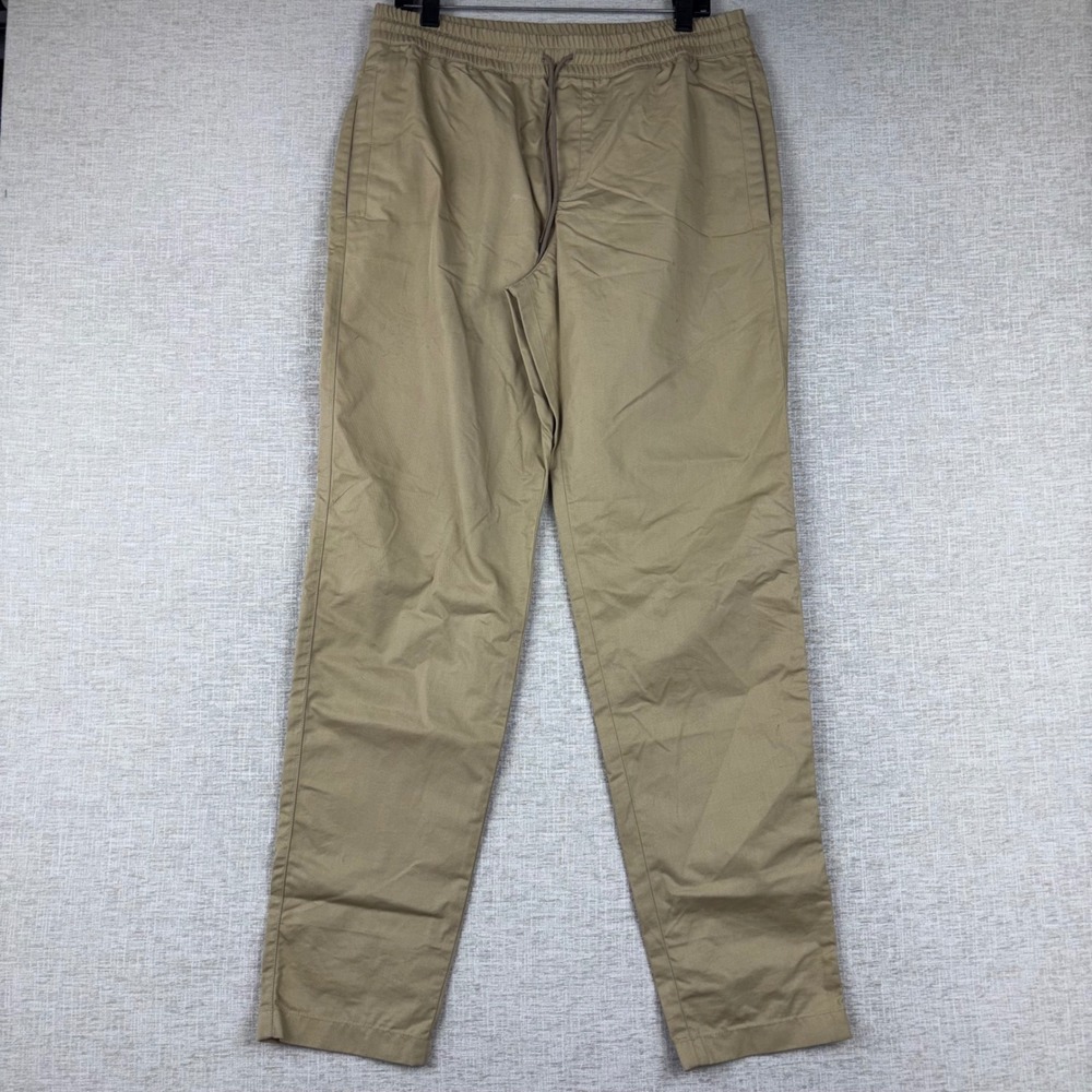 APC Rue Madame Paris Mens Khaki Drawstring Tapered Pants Size 50 Tan